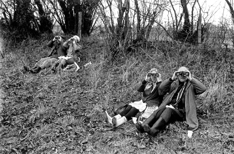 Surrey Bird Club Outing, 1972 from Goodbye Golden Wonder Martin Parr Photographic Works 1971-2000 is at the Barbican Gallery, 31 January - 14 April by Stephen Bull - Click for Next Image