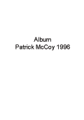 Album - Patrick McCoy 1996